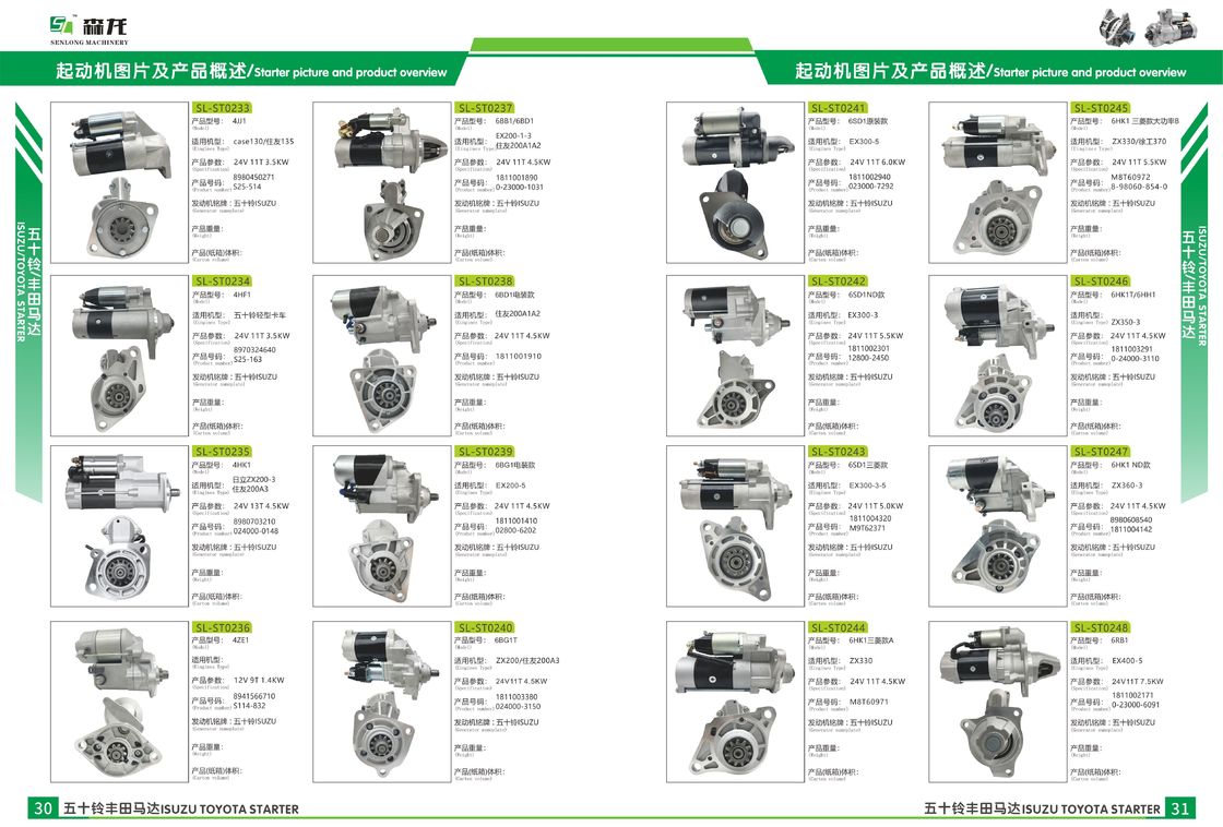 Isuzu Generator 24V 50A CAL20609AS LR250503 8971160880 8972416280 1-3342-25W